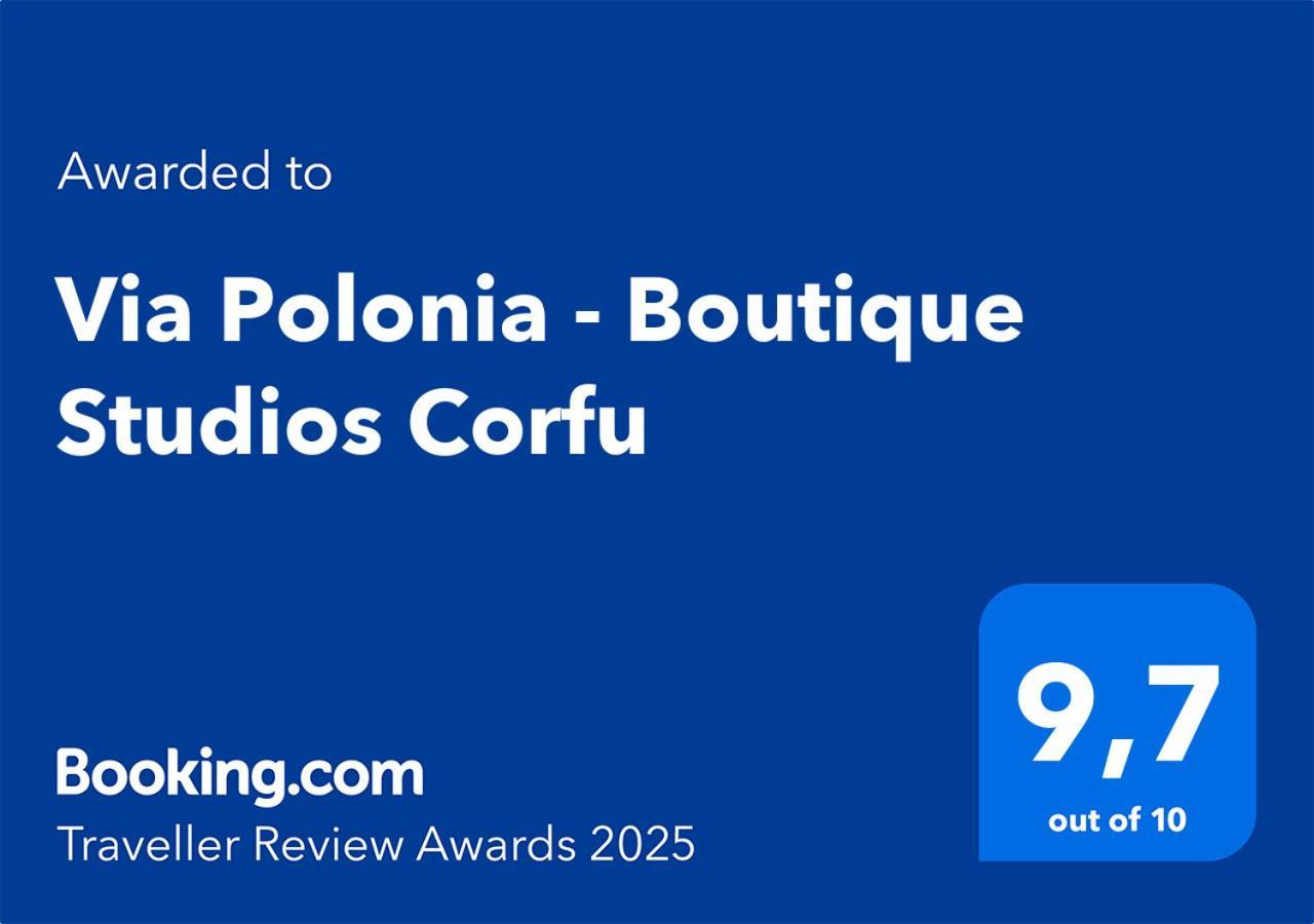 Via Polonia - Boutique Studios Corfu Ájos Jeórjos Eksteriør bilde